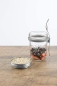 Preview: Kilner Frühstück To-Go-Glas-der ideale 2Go Müslibecher für unterwegs | clever | stylisch | schadstoffrei | 0,35 Liter Frühstücksglas, transparent, 350 ml