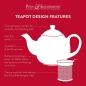 Preview: Price & Kensington, 6 Tassen Teekanne, Steingut, rot, glänzend 0056.760