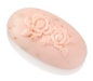 Preview: Ovis Hansen Schafmilchseife Rose Relief 110g Oval 10*5,5cm 100056