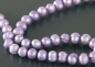 Preview: P067 Echter Süßwasser-Perlen-Strang oval 6-7mm 40cm lang offen violett