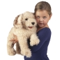 Preview: Folkmanis 3136 Handpuppe weiß Labradoodle Hund Welpe