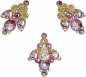 Preview: Venice 3 Gold-Rosa 1016037DE Körperschmuck Swarovski Crystal Pink