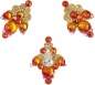 Preview: Venice 4 Gold-Orange 1016038DE Körperschmuck Swarovski Crystal Orange