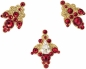 Preview: Venice 8 Gold-Rot 1016080DE Körperschmuck Swarovski Crystal Rot