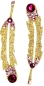 Preview: Hope 1 Gold-Rosa 1016001DE Körperschmuck Swarovski Crystal Pink