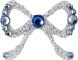 Preview: Elegance 4 Silber-Hellblau 1016060DE Körperschmuck Swarovski Crystal Blue