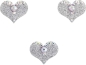 Preview: Love 2 Silber-Kristall AB 1016048DE Körperschmuck Swarovski Crystal AB