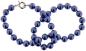 Preview: Perlmutt Royal Blue Blau Kette 46cm, ca. 10mm Perlengröße Collier Halskette Mother-of-Pearl MOP04