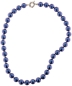 Preview: Perlmutt Royal Blue Blau Kette 46cm, ca. 10mm Perlengröße Collier Halskette Mother-of-Pearl MOP04