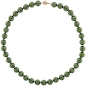 Preview: Perlmutt Olive Kette 46cm, ca. 10mm Perlengröße Collier Halskette Mother-of-Pearl MOP02