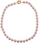 Preview: Perlmutt Rosé Kette 46cm, ca. 10mm Perlengröße Collier Halskette Mother-of-Pearl MOP01