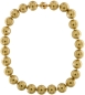 Preview: Perlmutt Kette Gold 45cm ca.16mm Collier Halskette Mother-of-Pearl MOP11