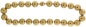 Preview: Perlmutt Kette Gold 45cm ca.16mm Collier Halskette Mother-of-Pearl MOP11