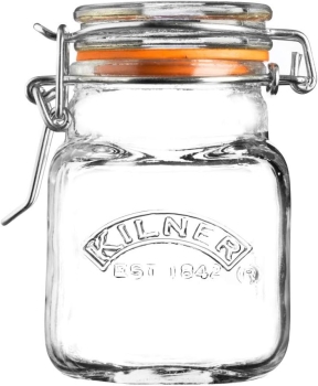 Kilner 0025.460 Gewürzgläser / Marmeladengläser, mit Bügelverschluss, transparent, Mini, 70 ml, 1 Stück