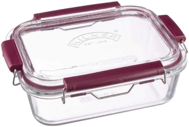 Kilner Frischhaltedose aus Borosilikatglas mit auslaufsicherem Clipverschluss-System, BPA-frei, backofen- und mikrowellenfest, 1.400 ml, Maße: 24,5 x 19 x 8,5 cm 0025.831