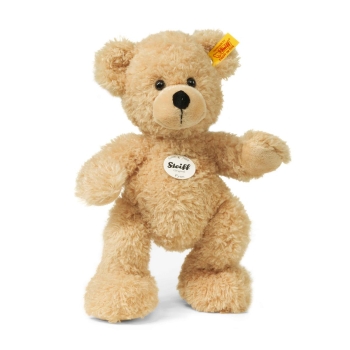 Steiff 111327 Fynn Teddybär beige 28 cm, Teddy-Bär zum Kuscheln und Spielen für Kinder, aus kuschelweichem Plüsch, Stofftier-Teddy beweglich & waschmaschinenfest