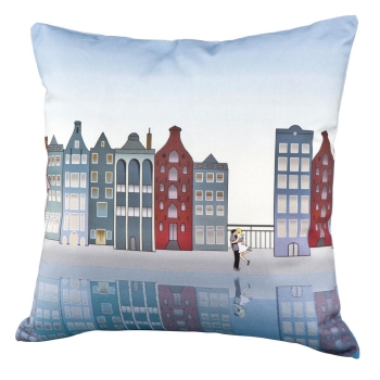 Downtown Riverside - Kissenbezug Bunt Scandic Home Wohnaccessoires Goebel 23100161