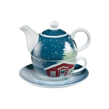 Christmas at Home - Tea for One Bunt Scandic Home Wohnaccessoires Goebel 23100381