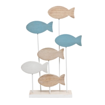 Blue Fishes - Postkartenständer Bunt Scandic Home Aurora Goebel 23100621