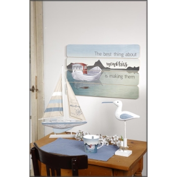 Fishing Boat - Bild Bunt Scandic Home Wohnaccessoires Goebel 23101081