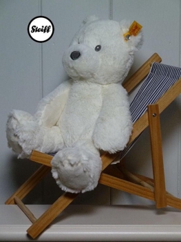 Steiff 241550 Teddybär  Bearzy 28 weiss, weiß Stofftier Plüschtier