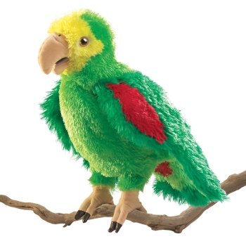 Folkmanis Handpuppe Amazonen-Papagei / Amazon Parrot 2592
