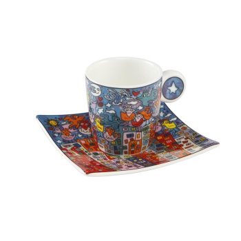 City Birds - Espressotasse Bunt James Rizzi Goebel 26102421