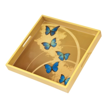 Blue Butterflies - Tablett Bunt Joanna Charlotte Goebel 26150551