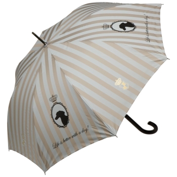 Life is better with a dog - Stockschirm schwarz-weiß Princess Dogs Goebel 27050551