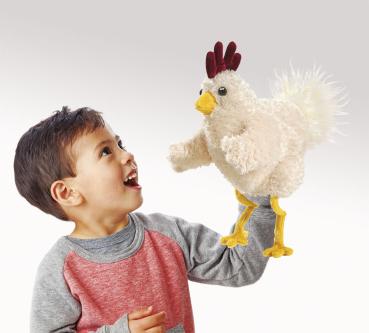 Folkmanis 3030 Handpuppe, Mehrfarbig Lustiges Huhn / Funky Chicken