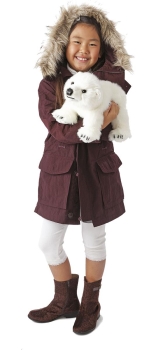 Folkmanis Eisbärenjunges / Polar Bear Cub Handpuppe spilebar 3041