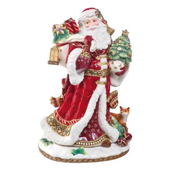 Fitz & Floyd Figur Santa mit Geschenken 48cm 51000411 Handarbeit Einzigartiges Sammlerstück