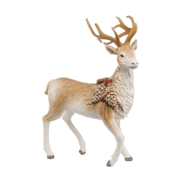 Hirsch mit Zapfen Bunt Fitz & Floyd Christmas Collection Goebel 51001171