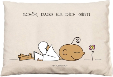 Goebel Schön, DASS es Dich gibt - Zirbenkissen - der kleine Yogi 25 x 18 x 3 cm