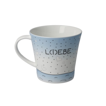 Coffee-/Tea Mug - L(I)EBE Bunt Wohnaccessoires Goebel 54101731