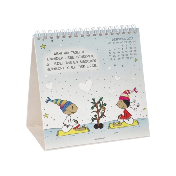 Tischkalender 2022 Der kleine Yogi Bunt Schreibtisch Accessoires Goebel 54102631