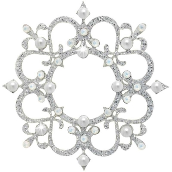 Rome 7 Silber-Perle 1016046DE Körperschmuck Swarovski Crystall Weiß Perle
