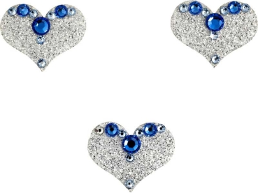 Love 4 Silber-Hellblau 1016050DE Körperschmuck Swarovski Crystal Blue