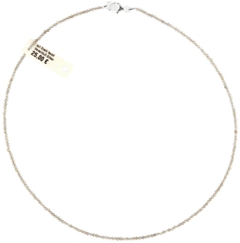 Labradorit Kette 45cm ca. 1-2mm facettiert 925 Silber Verschluß Punziert