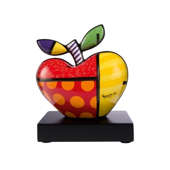 Goebel Figur Romero Britto - Big Apple - Porzellan auf Holzsockel 66451951