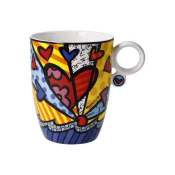 Romero Britto Tasse A New Day Goebel 66452831 Bunt Kaffeetasse Teetasse