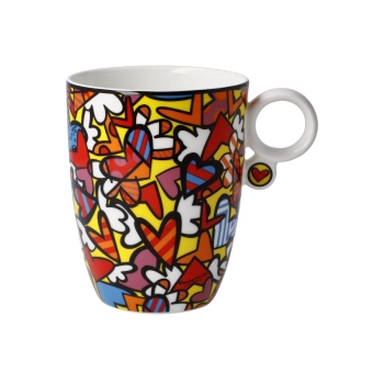 Romero Britto Tasse All We Need is Love Goebel 66452841 Bunt Kaffeetasse Teetasse