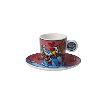 Romero Britto Tasse Smile Goebel 66452851 Bunt Espressotasse Moccatasse