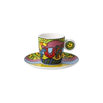 Romero Britto Tasse Fun Goebel 66452861 Bunt Espressotasse Moccatasse