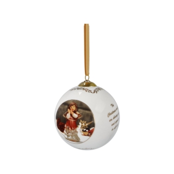 Goebel Weihnachten 'Jahreskugel 2021 Friedliche Weihnachtszeit - 7cm' 2021