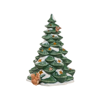 Verschneiter Lichterbaum Bunt Winterwald Goebel 66701657