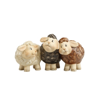 Schafe Susi, Fina und Rune Bunt Weihnachtsmann Goebel 66703561