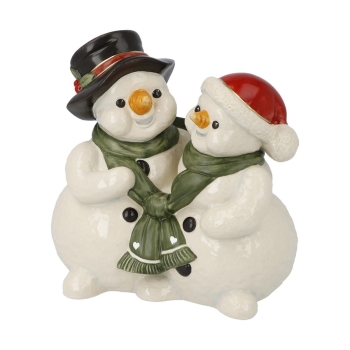 Kuschlige Wintermomente Bunt Schneemänner Goebel 66703641