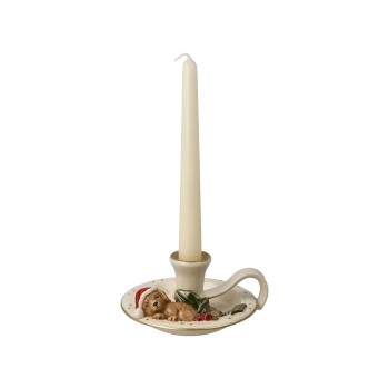 Kerzenhalter Hund Bordeaux Weihnachtsmann Goebel 66703751