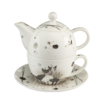 Carota con amici - Tea for One Bunt Arte Grafica Goebel 66860351